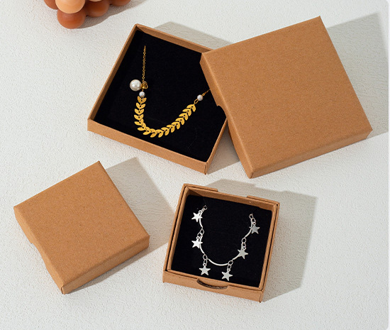 Kraft Paper Minimalist Jewelry Packaging Box