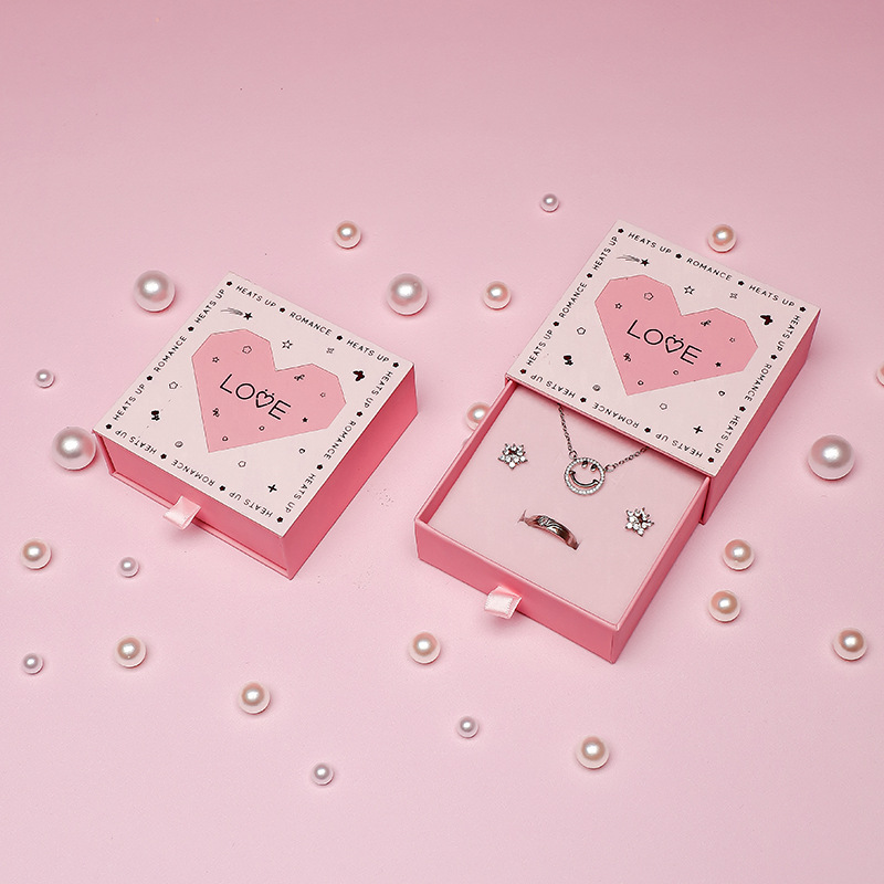 Luxury Heart Design Jewelry Gift Box for Rings, Necklaces and Earrings - 图片 5