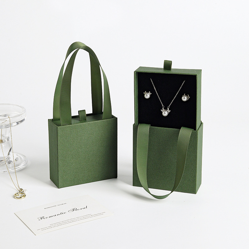 Chic Small Jewelry Packaging Box - Handheld Drawer Gift Box - 图片 6