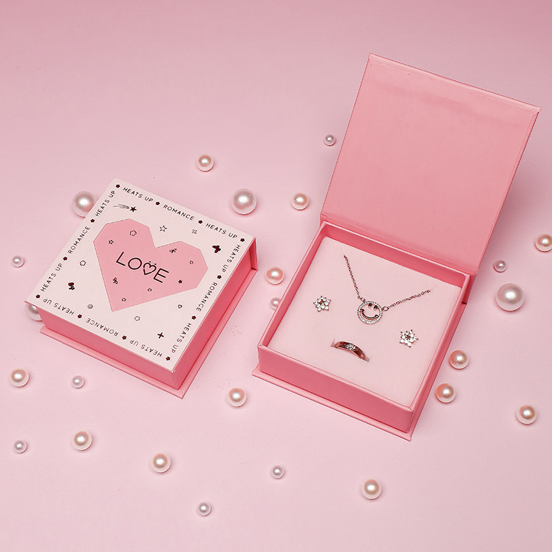 Luxury Heart Design Jewelry Gift Box for Rings, Necklaces and Earrings - 图片 6