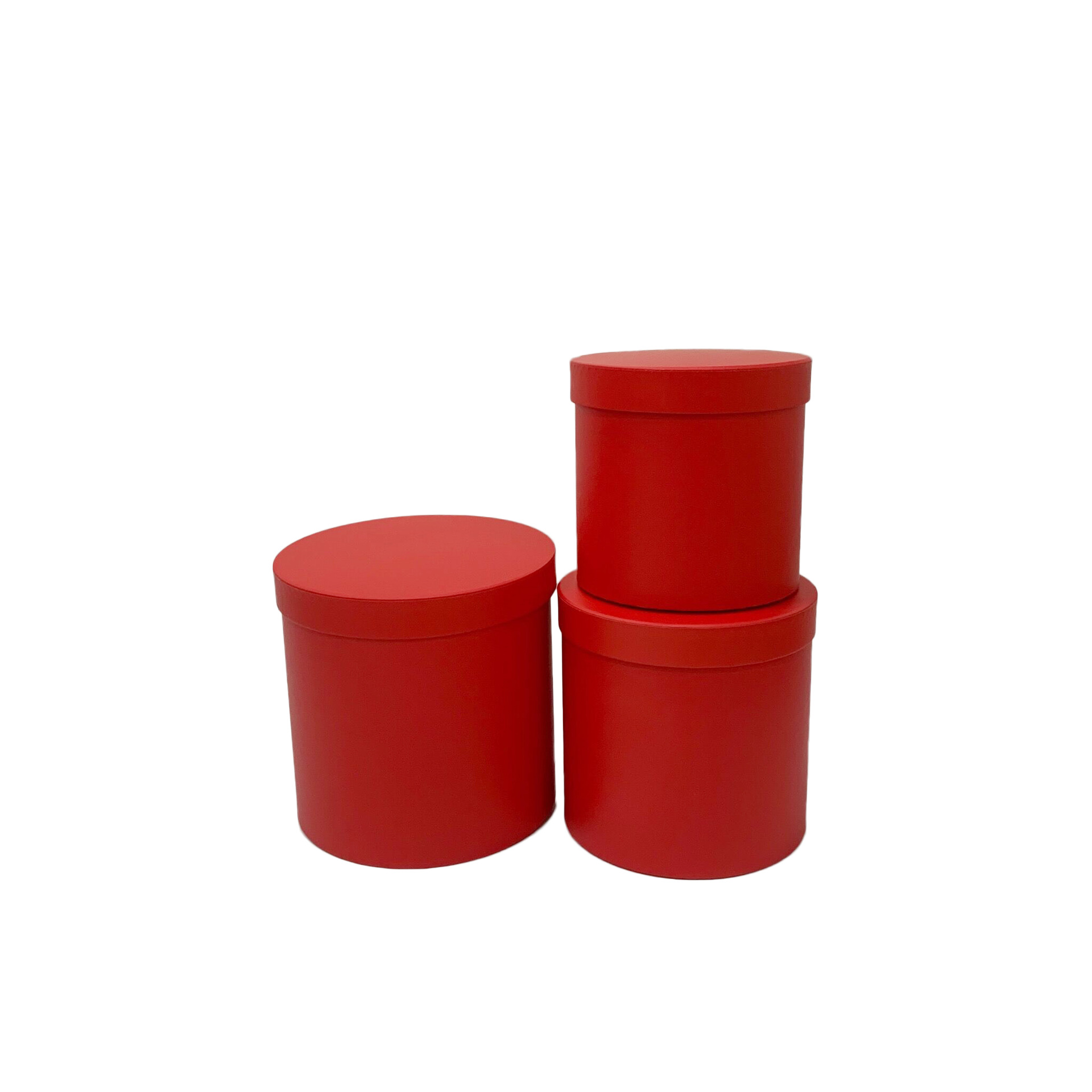 Wholesale Matte Cardboard Cylinder Hat Box for Florist Supplies & Wedding Gift Packaging - Set of 3 - 图片 6