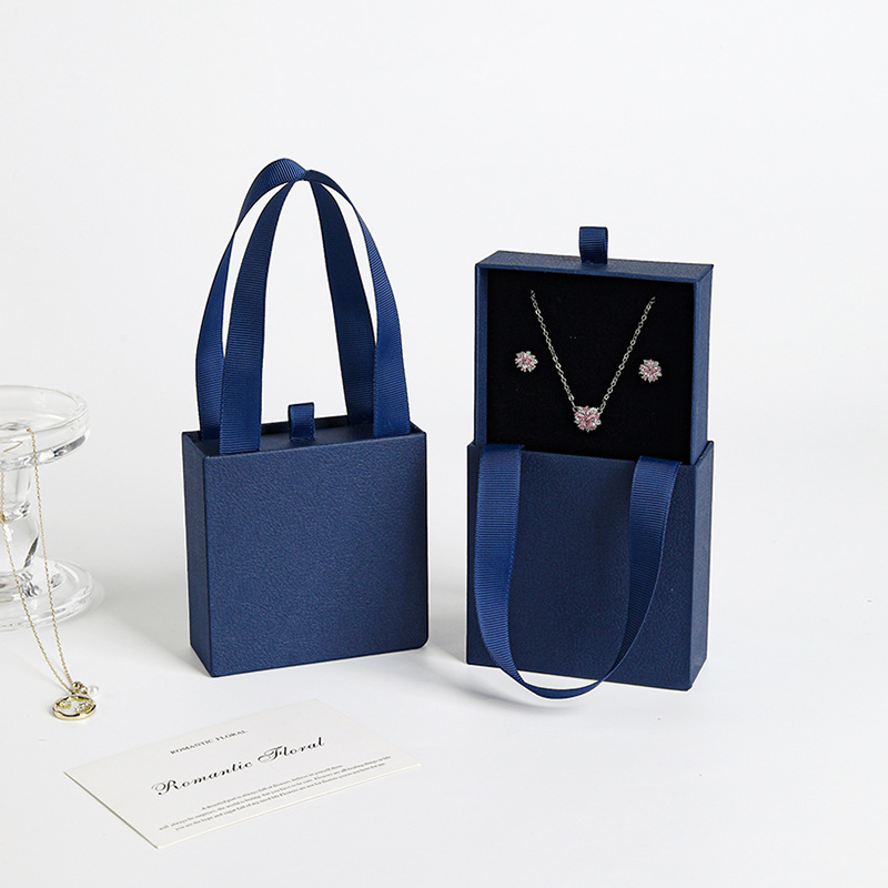 Chic Small Jewelry Packaging Box - Handheld Drawer Gift Box - 图片 8