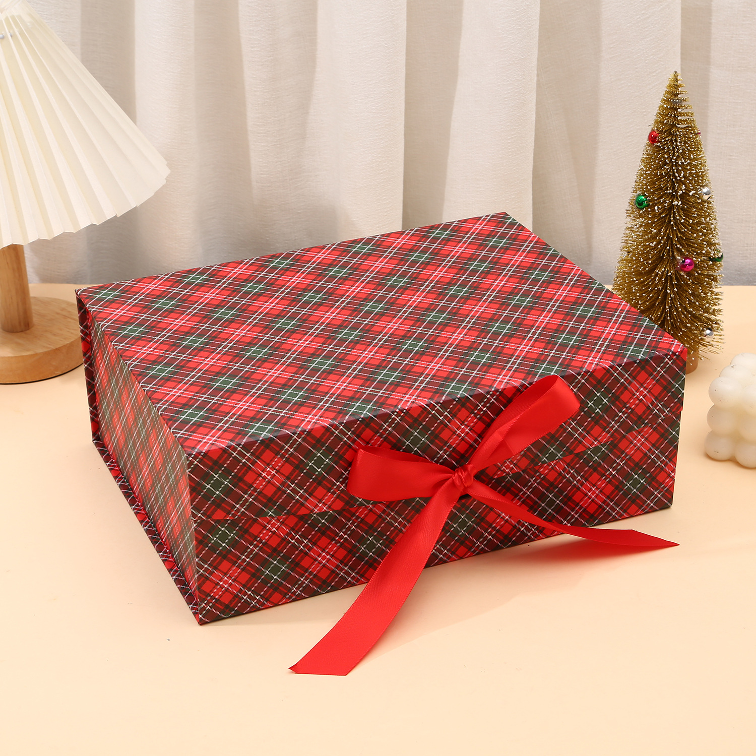 Christmas Magnetic Folding Gift Boxes with Ribbon, Collapsible Holiday Boxes Wholesale - 图片 8