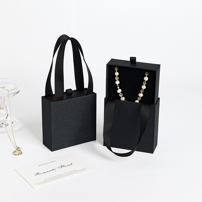 Chic Small Jewelry Packaging Box - Handheld Drawer Gift Box - 图片 10