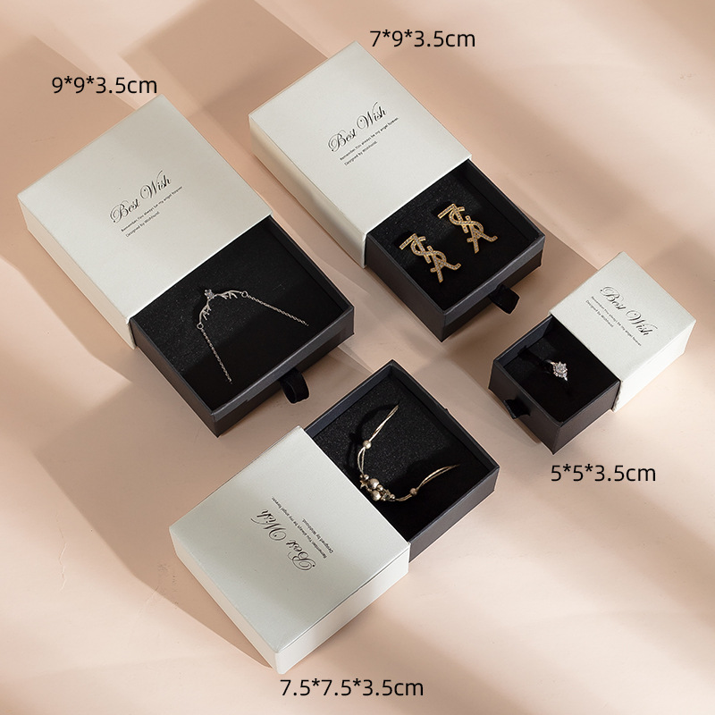 Luxury Drawer Style Jewelry Box for Rings, Necklaces, Earrings and Bracelets