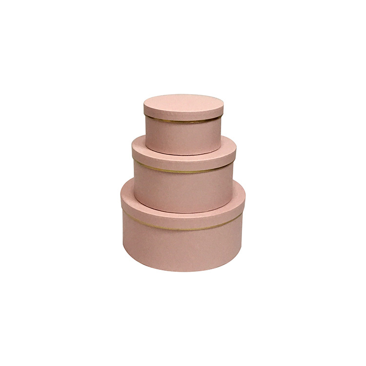 Premium Nested Cylinder Hat Boxes with Elegant Gold Line- Set of 3 - 图片 4