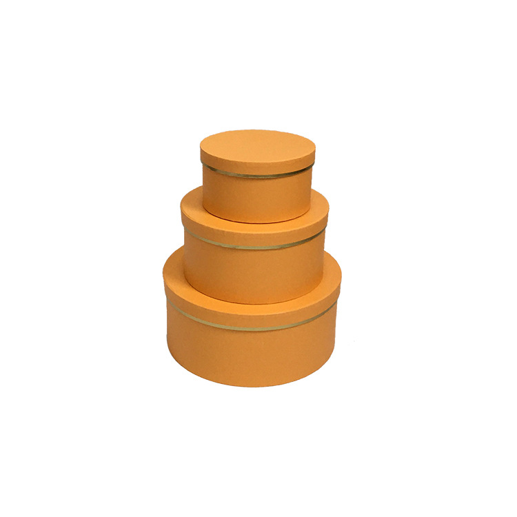 Premium Nested Cylinder Hat Boxes with Elegant Gold Line- Set of 3 - 图片 6