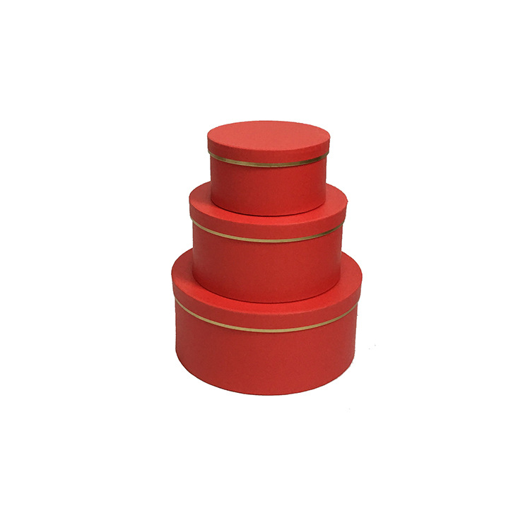 Premium Nested Cylinder Hat Boxes with Elegant Gold Line- Set of 3 - 图片 7