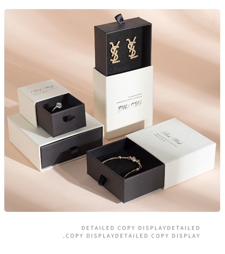 Luxury Drawer Style Jewelry Box for Rings, Necklaces, Earrings and Bracelets - 图片 3