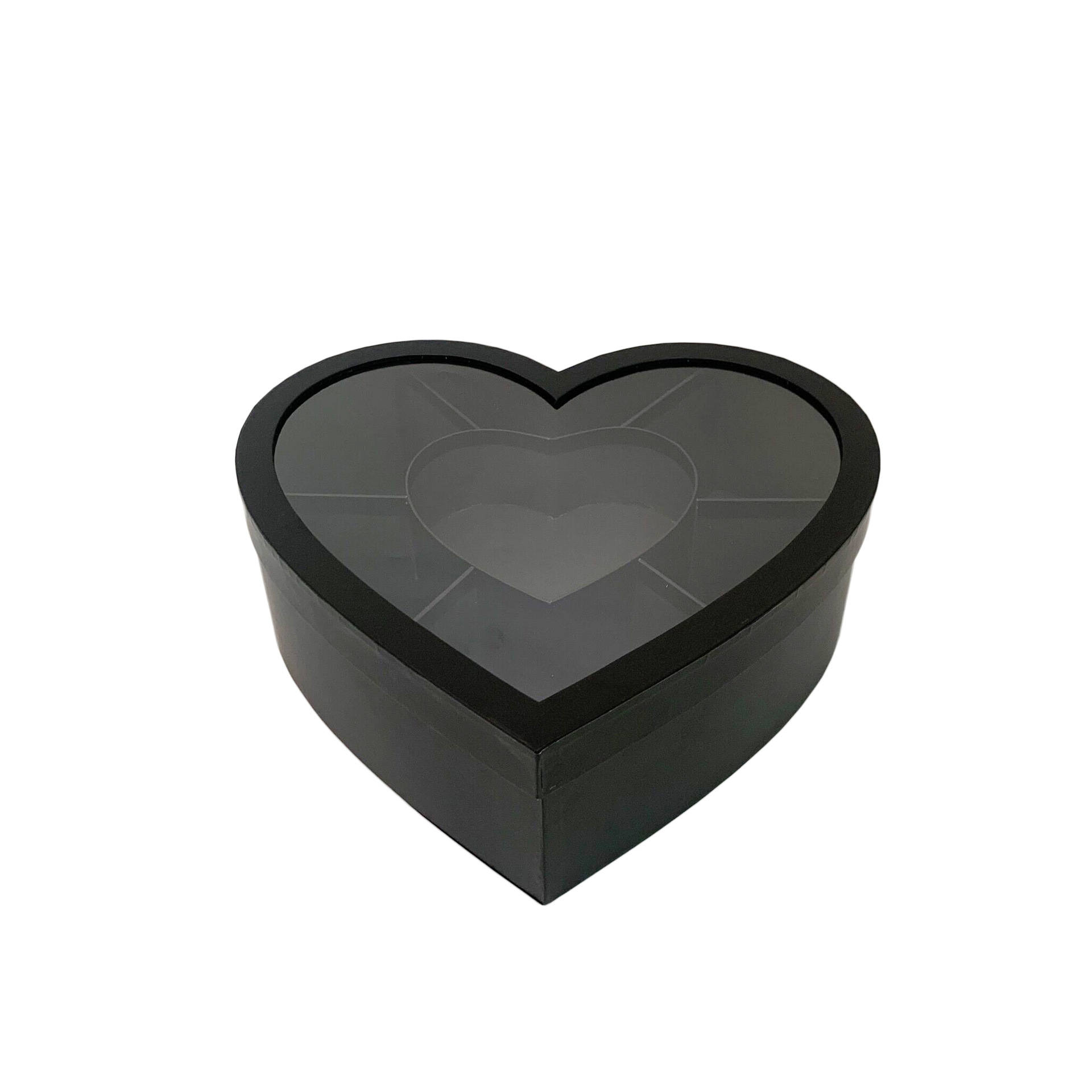 Heart Shaped Box with Dividers and Window, Luxury Chocolate Strawberry Box Wholesale