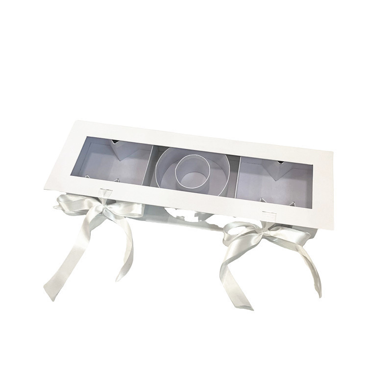 Luxury MOM Letter Gift Box with Clear Lid, Mother's Day Packaging for Flowers - 图片 3