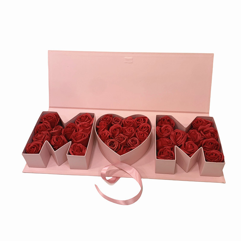 Mother's Day MOM Flower Box, Magnetic Alphabet Gift Packaging Wholesale - 图片 11