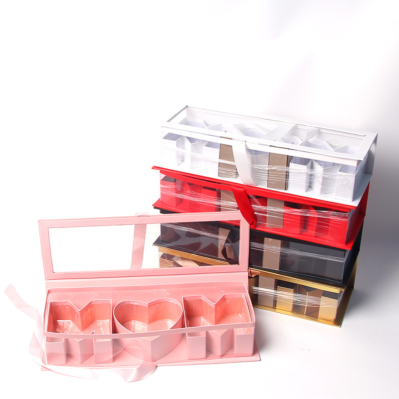 MOM Flower Box with Window, Magnetic Alphabet Gift Packaging Wholesale