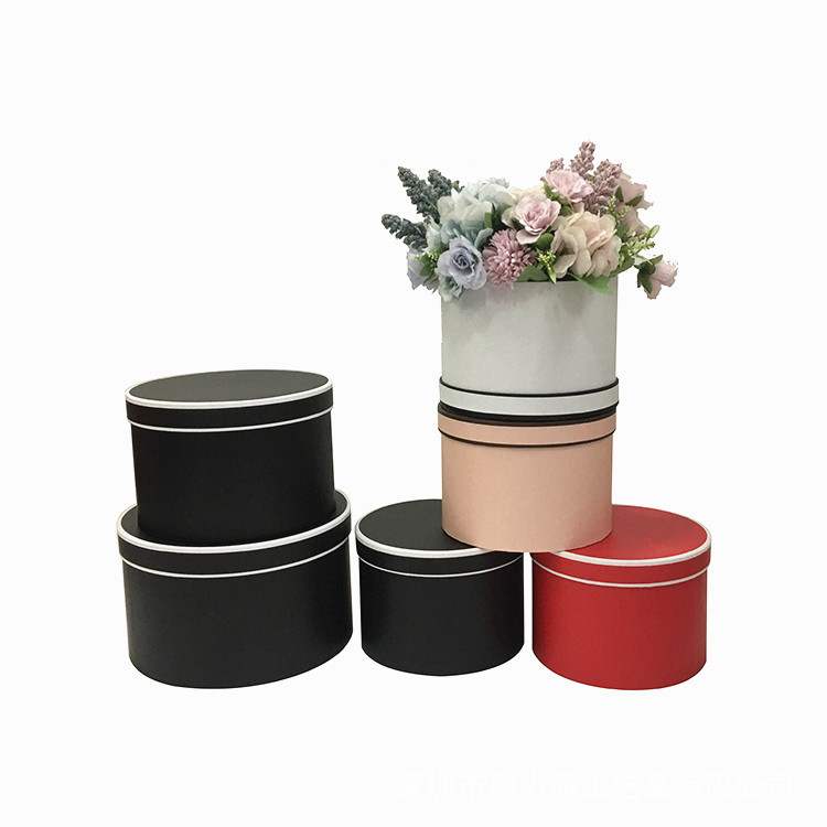 Luxury Round Nesting Gift Boxes Set of 3, Decorative Hat Box with Lid