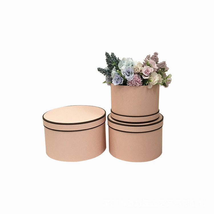 Luxury Round Nesting Gift Boxes Set of 3, Decorative Hat Box with Lid - 图片 3