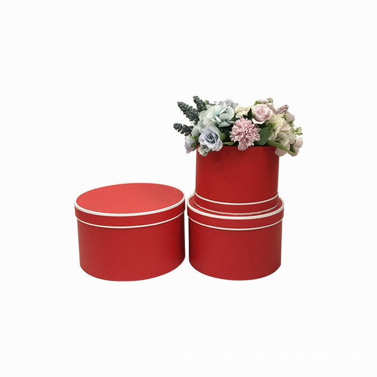 Luxury Round Nesting Gift Boxes Set of 3, Decorative Hat Box with Lid - 图片 4