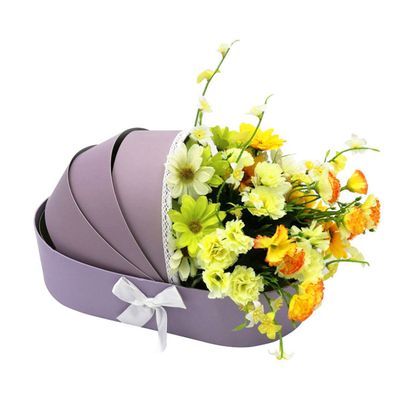 Baby Bassinet Flower Box, Carriage Ribbon Lace Floral Gift Case Wholesale